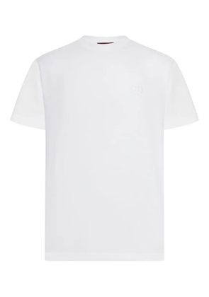 Gucci Interlocking G-embroidered T-shirt - White