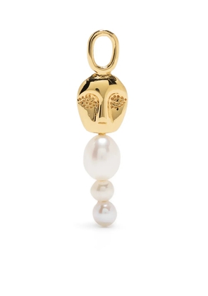 Maria Black Knight pearl charm - Gold