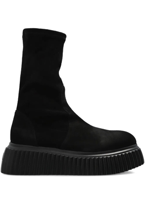 AGL velour ankle boots - Black