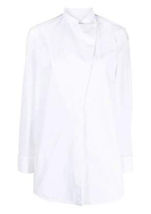 Jil Sander wrap-design cotton shirt - White