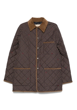 Valentino Garavani corduroy-collar overshirt - Blue