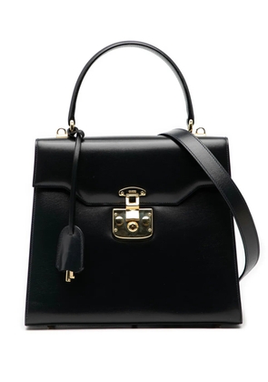 Gucci Pre-Owned 2000-2015 Calfskin Lady Lock satchel - Black