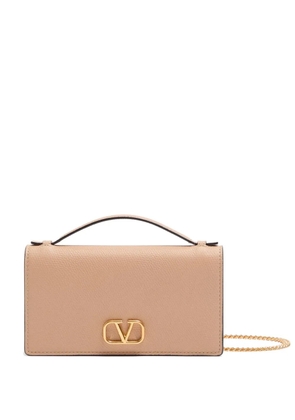 Valentino Garavani V-logo chain wallet - Neutrals