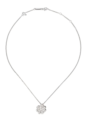 Chopard 18kt white gold Precious Lace Mini-Frou-Frou diamond necklace - Silver