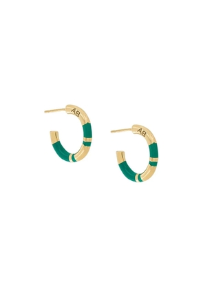 Aurelie Bidermann panelled half hoop earrings - Gold
