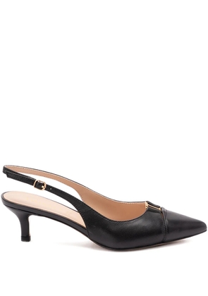 TWINSET buckle kitten heel pumps - Black