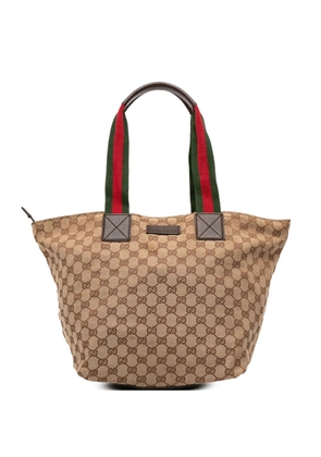 Gucci Pre-Owned 2000-2015 GG Canvas Web tote bag - Brown