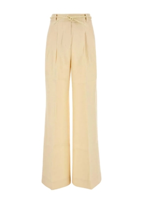 ZIMMERMANN high-waisted pleated trousers - Yellow