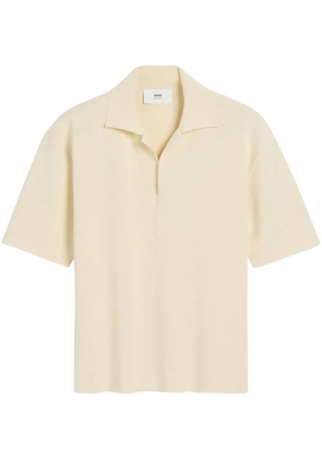 AMI Paris short-sleeve polo shirt - White