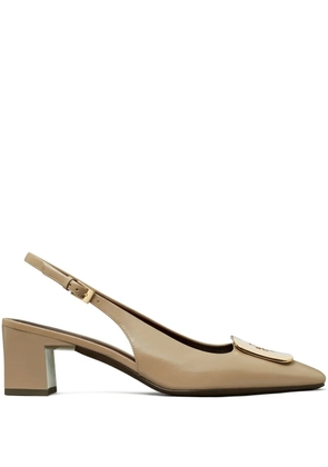 Tory Burch Georgia 55m slingback pumps - Neutrals