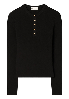 Tory Burch fine-ribbed jumper - Black