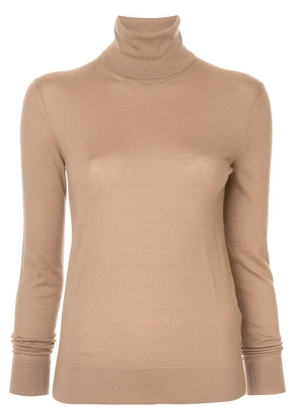 Ralph Lauren Collection CASHMERE JERSEY-LS TN-LONG SLEEVE-SWEATER - Brown