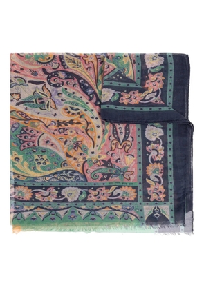 ETRO paisley scarf - Blue