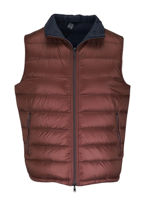 Herno quilted reversible gilet - Brown