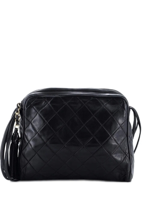CHANEL Pre-Owned Camera Tassel Bag Quilted Leather Small shoulder bag - Black