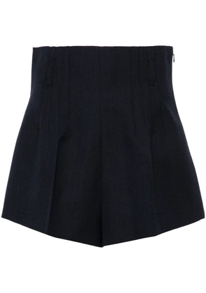Prada high-waist tailored shorts - Blue