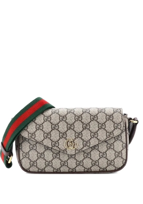 Gucci Pre-Owned Ophidia Envelope Flap GG Coated Canvas Mini shoulder bag - Brown