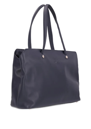 Longchamp Le Foulonné leather tote bag - Black