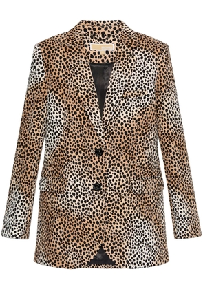 Michael Michael Kors cheetah-print blazer - Neutrals