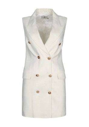 Elisabetta Franchi sleeveless blazer dress - Neutrals