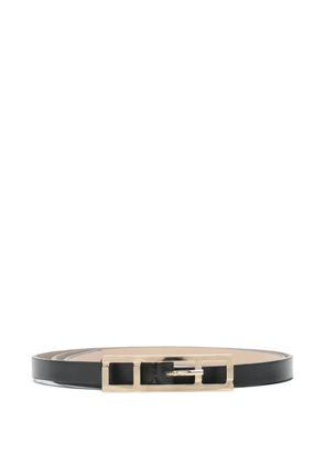 Fabiana Filippi rectangle-buckle leather belt - Black