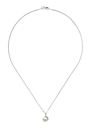 Yoko London 18kt white gold Classic freshwater pearl and diamond pendant necklace - Silver