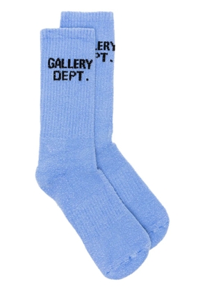 GALLERY DEPT. Clean logo intarsia-knit socks - Blue
