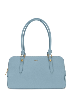Furla medium Boston zip leather tote bag - Blue