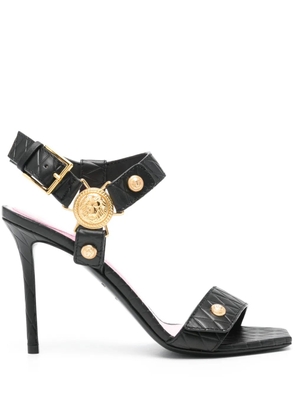 Balmain 100mm leather sandals - Black