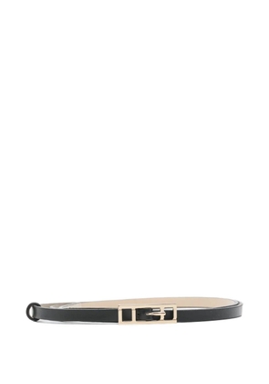 Fabiana Filippi rectangular-buckle leather belt - Black