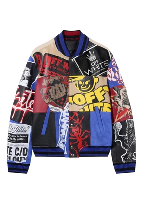 Off-White Varsity multi-patch jacket - Black
