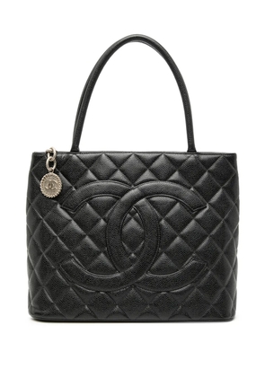 CHANEL Pre-Owned 2000-2002 Caviar Medallion tote bag - Black