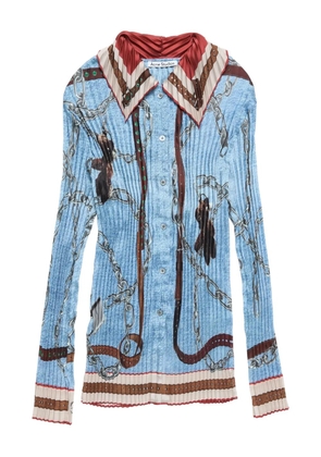 Acne Studios pleated shirt - Blue