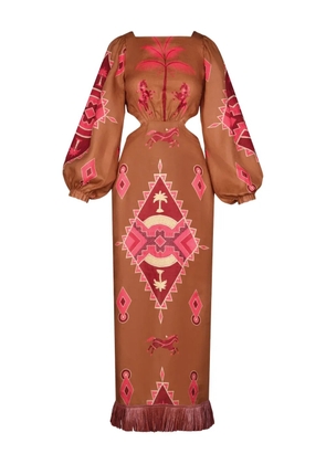 Johanna Ortiz Beautiful Horizon dress - Brown