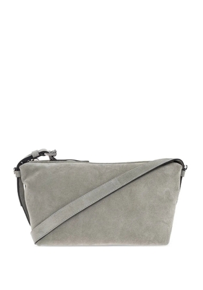 Moschino suede zip-fastening shoulder bag - Grey
