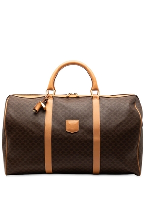 Celine Pre-Owned 2014 Macadam Coated Canvas travel bag - Brown
