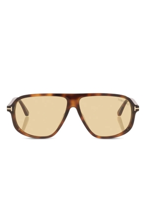 TOM FORD Eyewear Guillaume metal-detail sunglasses - Green