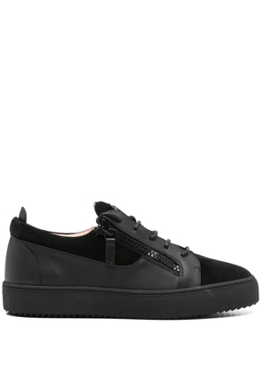 Giuseppe Zanotti Frankie double-zip low-top sneakers - Black
