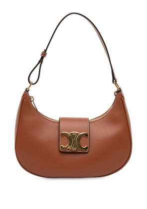 Celine Pre-Owned 2025 Medium Smooth Calfskin Triomphe Ava shoulder bag - Brown