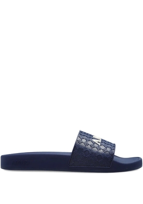 AMIRI pattern logo-detail slides - Blue