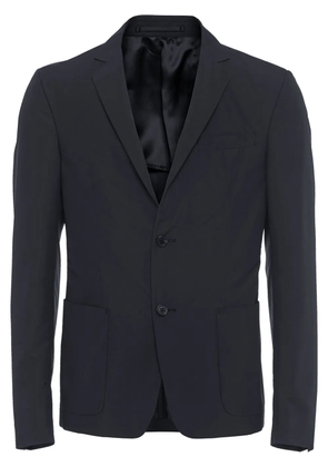 Prada technical poplin single-breasted jacket - Black