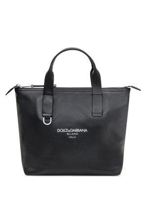 Dolce & Gabbana logo-print tote bag - Black