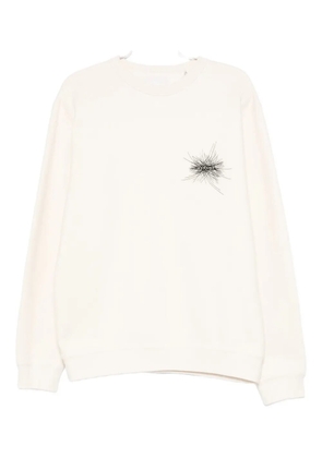 MARANT embroidered-detail sweatshirt - Neutrals