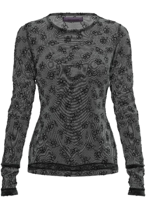 Maccapani Skimpy monogram-print T-shirt - Black