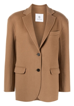 ANINE BING Quinn single breasted blazer - Brown