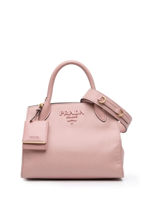 Prada Pre-Owned 2010-2025 Small Saffiano Cuir Monochrome Top Handle Tote satchel - Pink