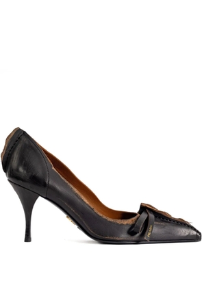 Prada 85mm ribbon-detail pumps - Black