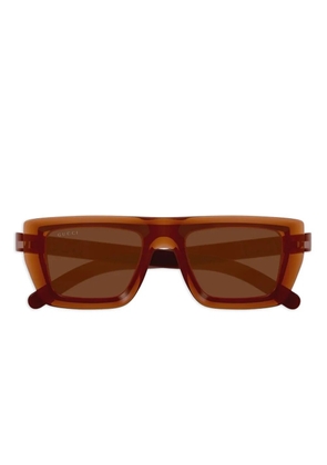 Gucci Eyewear rectangle-frame sunglasses - Brown