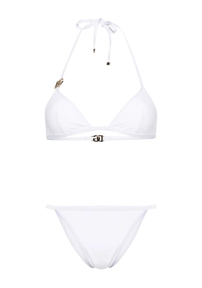 Dolce & Gabbana logo-plaque triangle-cup bikini - White