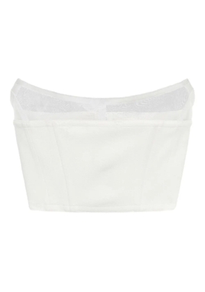 Blumarine strapless corset top - White